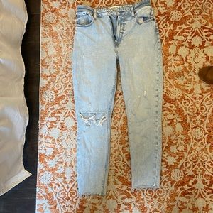 Light wash high rise curve love jeans